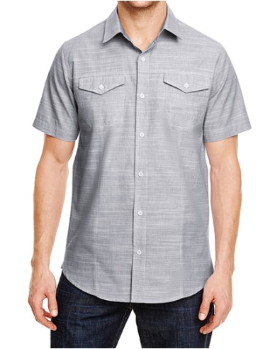 BUR-9247-Woven Texture Shirt