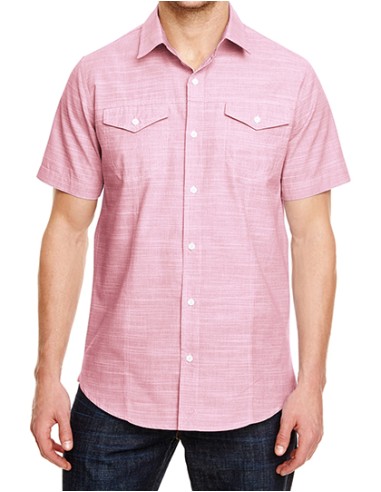 BUR-9247-Woven Texture Shirt