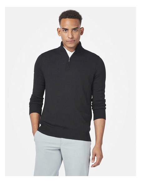 CAL-CGGS80Z3-Mens 1/4 Zipped Merino Sweater