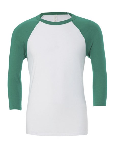 CAN-3200-Unisex 3/4 Sleeve Baseball T-Shirt