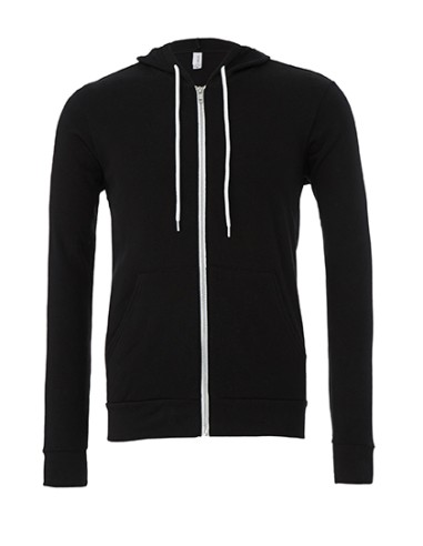 CAN-3739-Unisex Poly-Cotton Fleece Full-Zip Hoodie