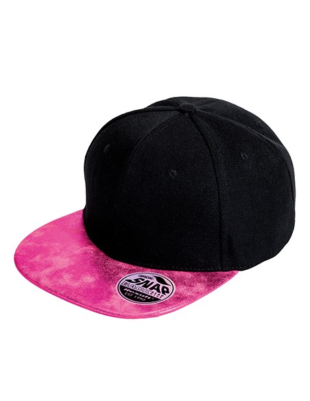 R-RC087X-Bronx Flat Glitter Peak Snapback Cap