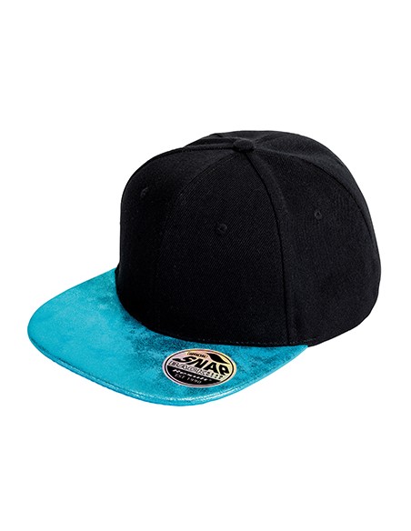 R-RC087X-Bronx Flat Glitter Peak Snapback Cap