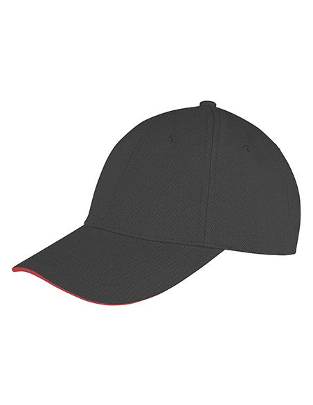 R-RC091X-Memphis Brushed Cotton Low Profile Sandwich Peak Cap