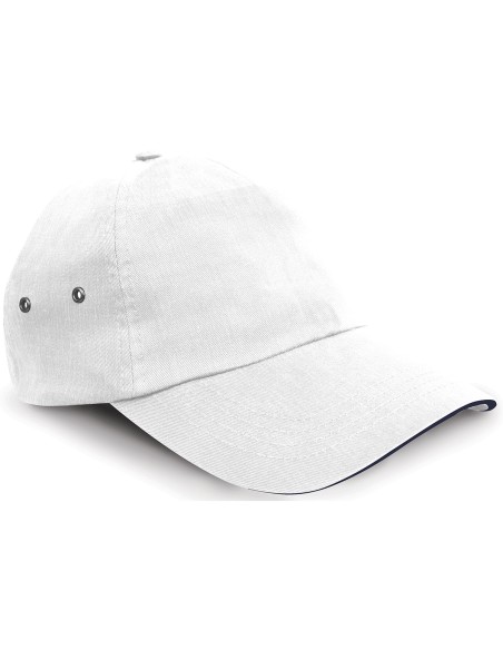 R-RC72X-Casquette à 5 panneaux en coton Plush