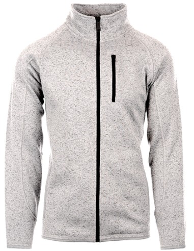 BUR-3901-Mens Full Zip Sweater Knit Jacket
