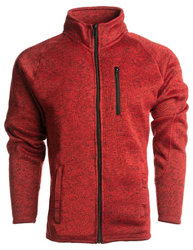 BUR-3901-Mens Full Zip Sweater Knit Jacket