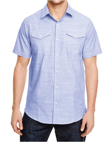 BUR-9247-Woven Texture Shirt