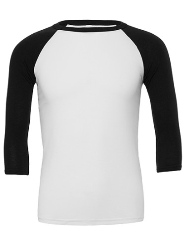 CAN-3200-Unisex 3/4 Sleeve Baseball T-Shirt