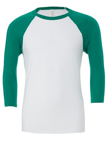 CAN-3200-Unisex 3/4 Sleeve Baseball T-Shirt