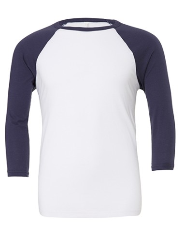 CAN-3200-Unisex 3/4 Sleeve Baseball T-Shirt