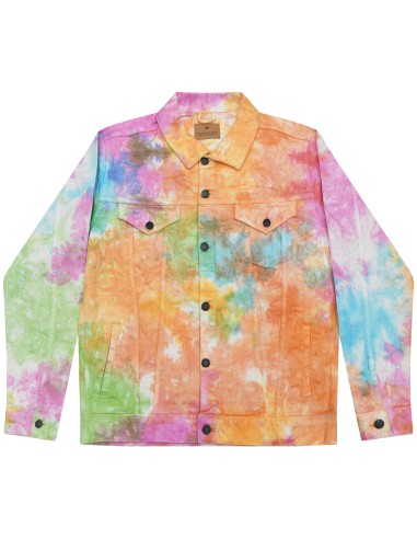 COL-TD32M-Veste en denim tie-dye