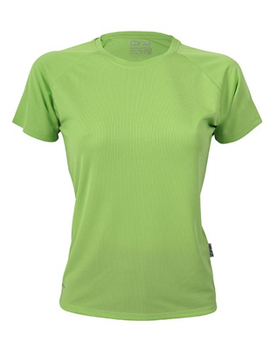 CON-CSL01-Ladies Rainbow Tech Tee