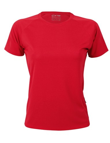 CON-CSL01-Ladies Rainbow Tech Tee
