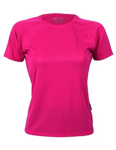 CON-CSL01-Ladies Rainbow Tech Tee