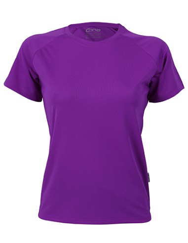 CON-CSL01-Ladies Rainbow Tech Tee