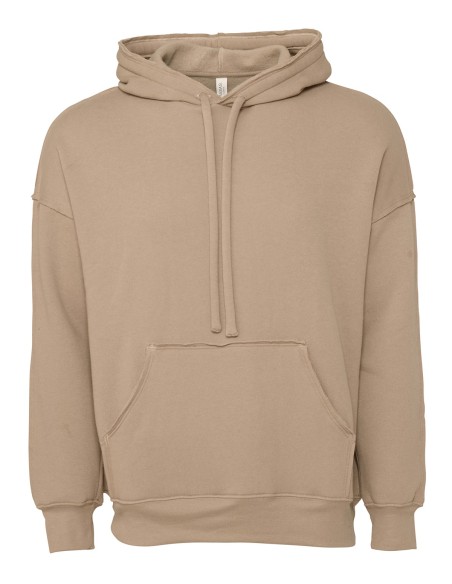 B-3742-Sweat-shirt à capuche unisexe à bords francs