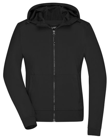 DAI-JN1145-Ladies Hooded Softshell Jacket