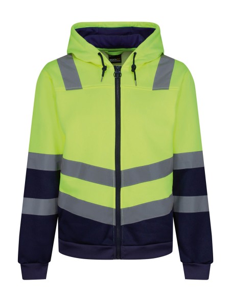 R-RG457-Pro hi-vis full zip hoodie