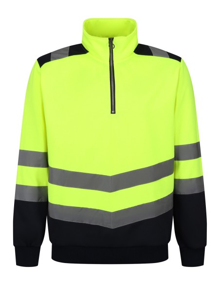 R-RG466-Pro hi-vis 1/4 zip sweatshirt
