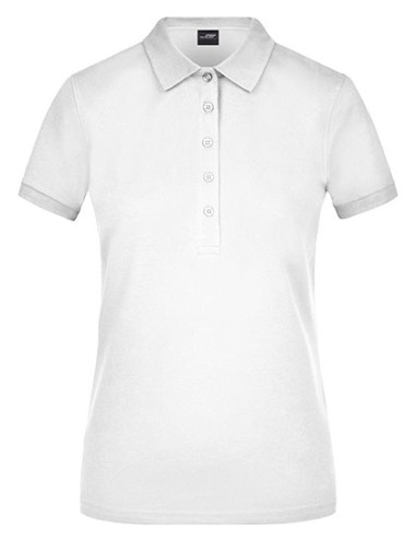 DAI-JN709-Ladies Elastic Polo Piqué