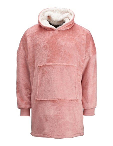 R-RI002-The Ribbon - Sweat à capuche en sherpa, réversible, confortable et oversize