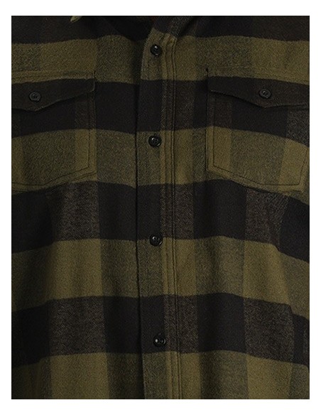 B-5210-Ladies Woven Plaid Flannel Shirt
