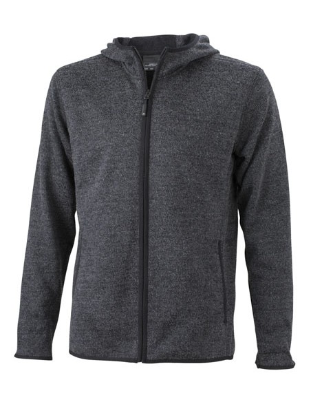 DAI-JN589-Mens Knitted Fleece Hoody