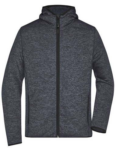 DAI-JN589-Mens Knitted Fleece Hoody