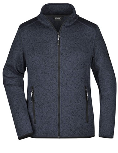 DAI-JN761-Ladies Knitted Fleece Jacket