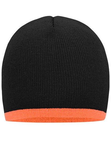 DAI-MB7584-Beanie With Contrasting Border
