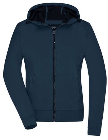 DAI-JN1145-Ladies Hooded Softshell Jacket