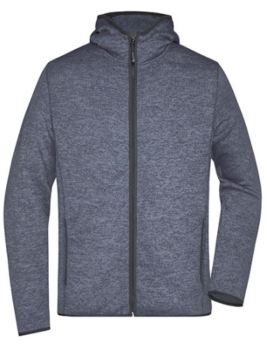 DAI-JN589-Mens Knitted Fleece Hoody