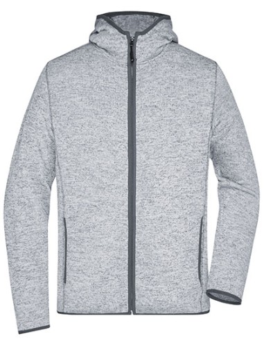 DAI-JN589-Mens Knitted Fleece Hoody