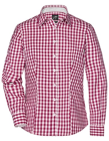 DAI-JN616-Ladies Checked Blouse