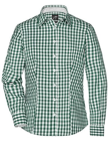 DAI-JN616-Ladies Checked Blouse