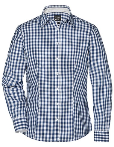 DAI-JN616-Ladies Checked Blouse