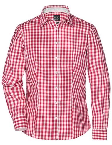 DAI-JN616-Ladies Checked Blouse