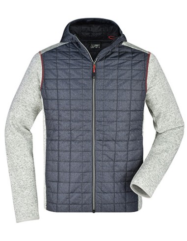DAI-JN772-Mens Knitted Hybrid Jacket