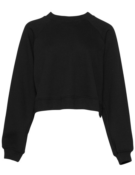B-7505-Sweat-shirt col rond femme avec manches raglan