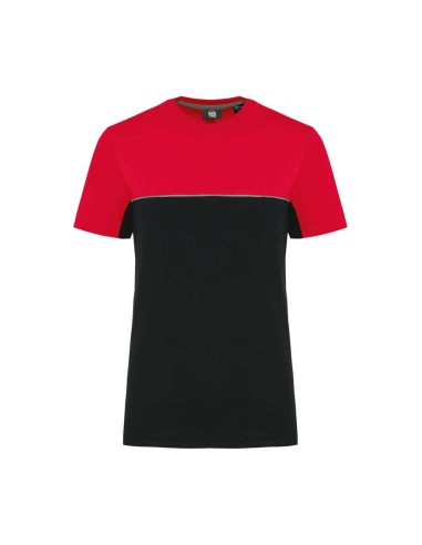 DES-WK304-UNISEX ECO-FRIENDLY SHORT SLEEVE TWO-TONE T-SHIRT