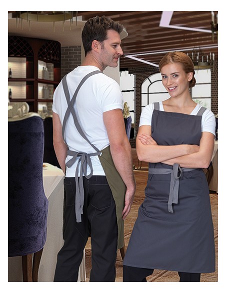 DEN-DP130-Apron With Grey Ties Crossover