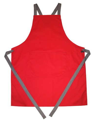 DEN-DP130-Apron With Grey Ties Crossover