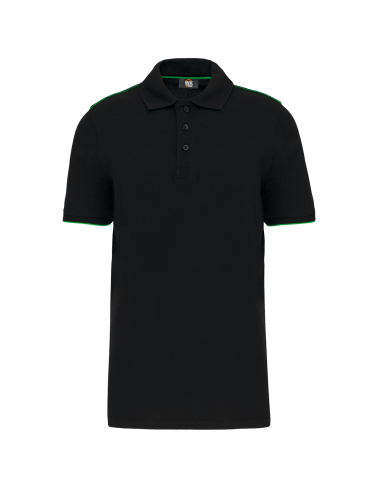 DES-WK270-MEN'S SHORT-SLEEVED CONTRASTING DAYTODAY POLO SHIRT