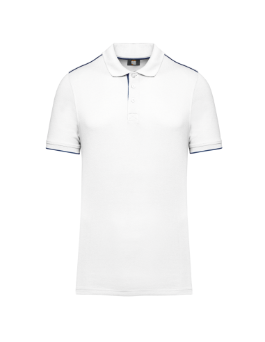 DES-WK270-MEN'S SHORT-SLEEVED CONTRASTING DAYTODAY POLO SHIRT
