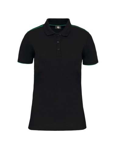 DES-WK271-LADIES' SHORT-SLEEVED CONTRASTING DAYTODAY POLO SHIRT