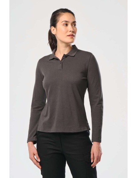 DES-WK277-LADIES' LONG-SLEEVED POLO SHIRT