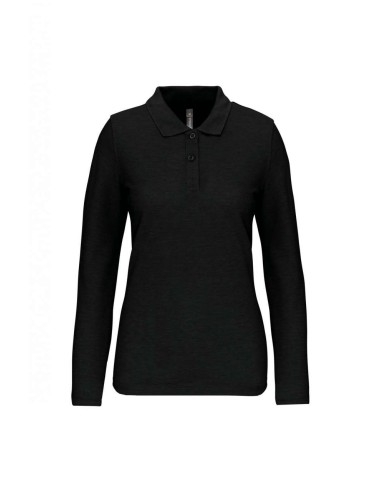 DES-WK277-LADIES' LONG-SLEEVED POLO SHIRT