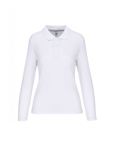DES-WK277-LADIES' LONG-SLEEVED POLO SHIRT