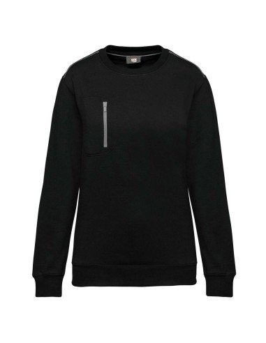 DES-WK403-UNISEX DAYTODAY CONTRASTING POCKET SWEATSHIRT